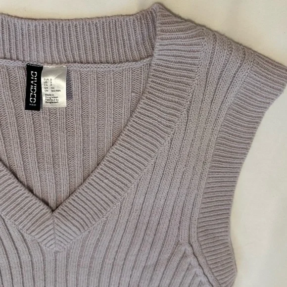 H&M Sweaters Hm Purple Sweater Vest Poshmark